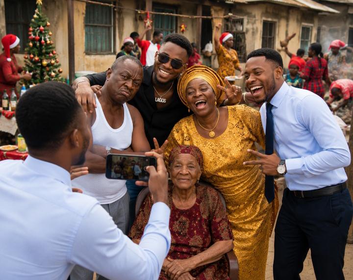 Nigerian family village skit goes viral Christmas compound funny